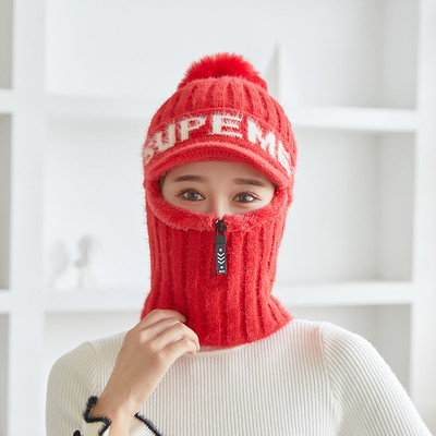 Új modell női kötött sapka napellenzővel és felirattal