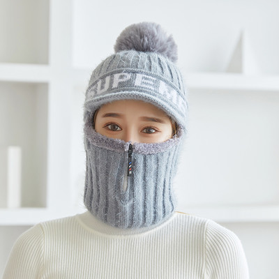 Új modell női kötött sapka napellenzővel és felirattal