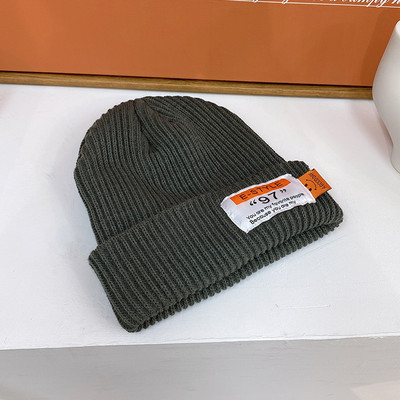 Casual πλεκτό γυναικείο καπέλο με έμβλημα