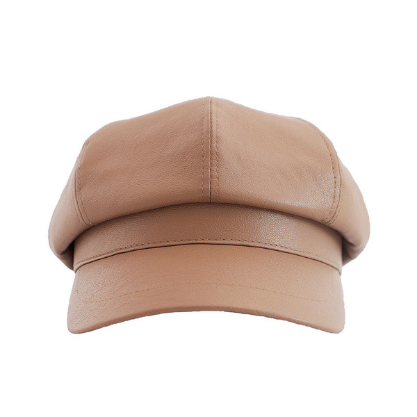 Aktuális bőr női sapka napellenzővel