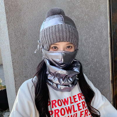 Καθημερινό γυναικείο μάλλινο καπέλο με γούνα