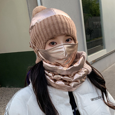 Καθημερινό γυναικείο μάλλινο καπέλο με γούνα