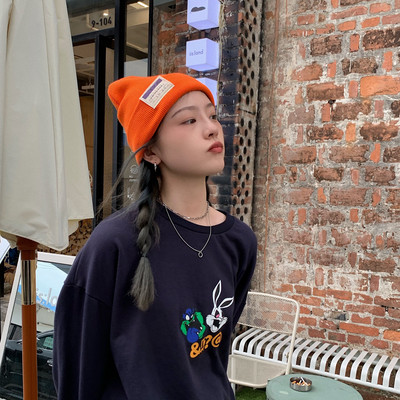 Καθημερινό πλεκτό καπέλο με έμβλημα