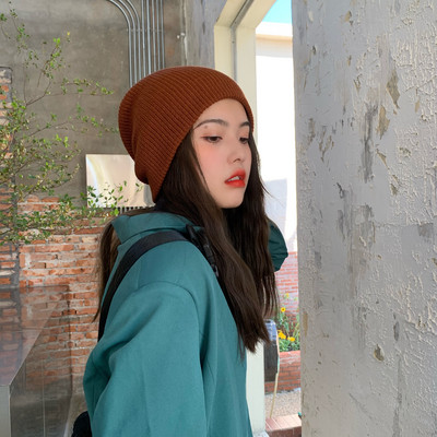 Πλεκτό καπέλο φθινοπώρου-χειμερινό για γυναίκες