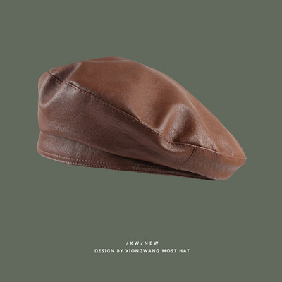 Νέο μοντέλο γυναικείο έκο δερμάτινο καπέλο - μπερέ