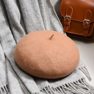 Νέο μοντέλο γυναικείο μάλλινο καπέλο - μπερέ