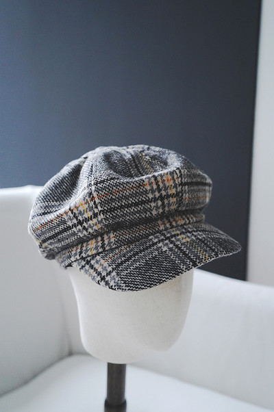 Női kockás kalap-retro stílusú