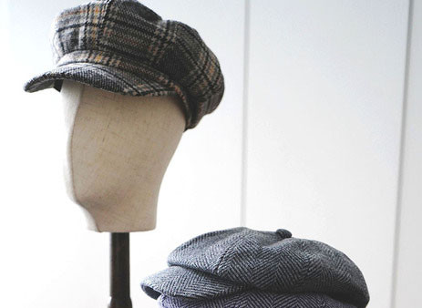 Női kockás kalap-retro stílusú