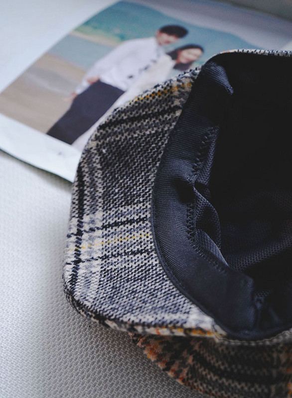 Női kockás kalap-retro stílusú