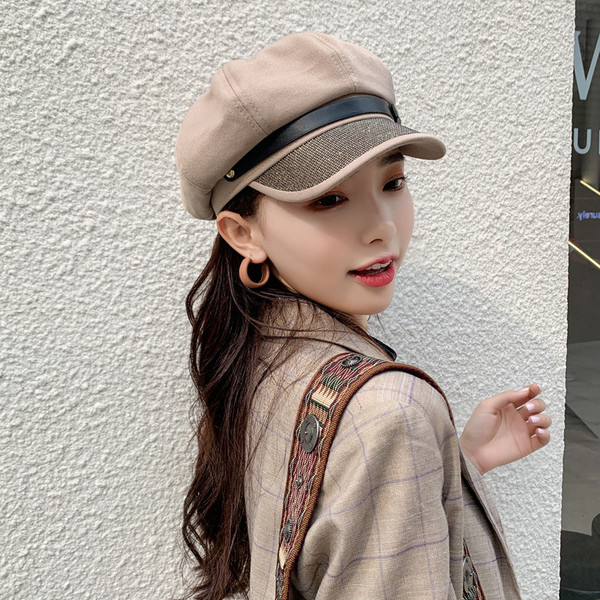 Új modell női sapka napellenzővel - retro stílusú