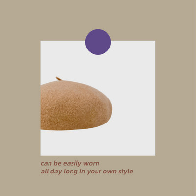 Νέο μοντέλο καπέλο μπερέ φθινοπώρου-χειμώνα σε διάφορα χρώματα