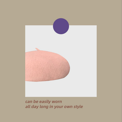 Νέο μοντέλο καπέλο μπερέ φθινοπώρου-χειμώνα σε διάφορα χρώματα