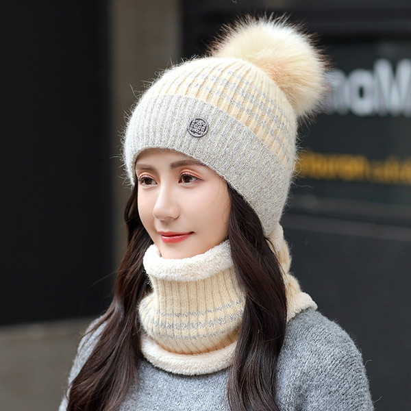 Napi női garnitúra sapka + sál