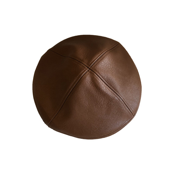 Új modell női barett sapka eco bőrből