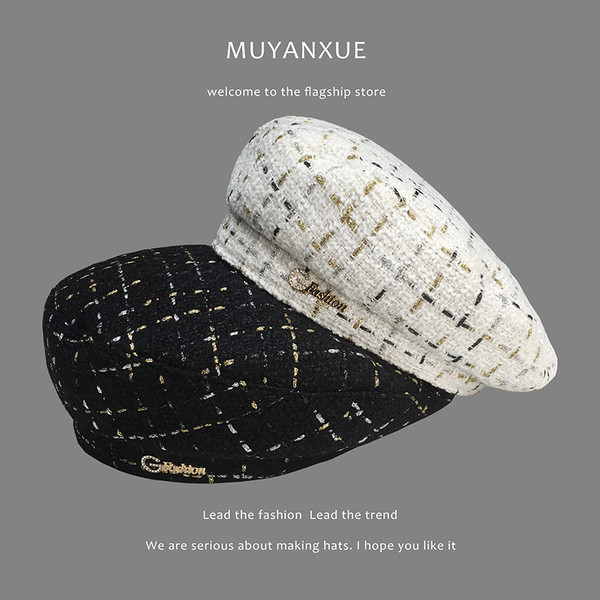 Stílusos női barett típusú sapka többféle modellben