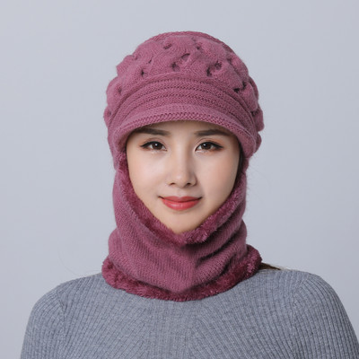 Női téli sapka cipzárral