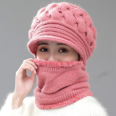 Női téli sapka cipzárral