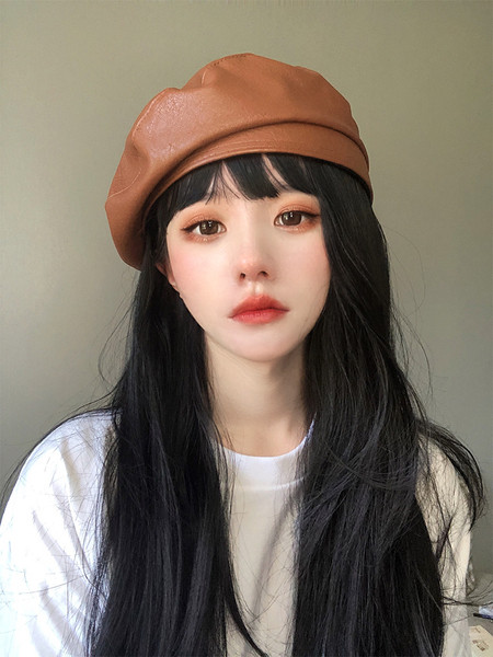 Új modell női sapka műbőrből