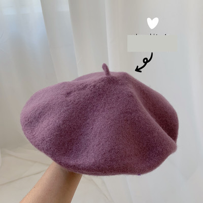 Őszi-téli gyapjú barett többféle színben