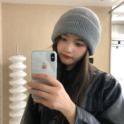 Téli kötött sapka - sima modell