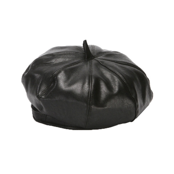 Stílusos női barett tiszta eco bőrből