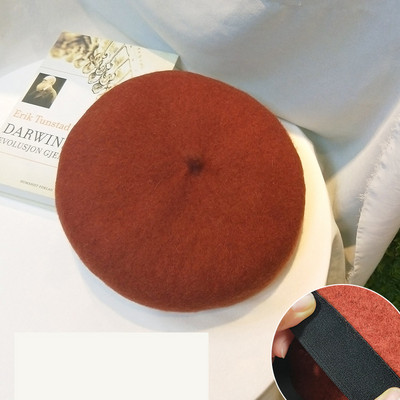 Őszi-téli gyapjú svájcisapka retro stílusban