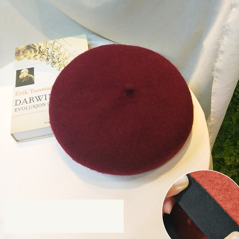 Őszi-téli gyapjú svájcisapka retro stílusban