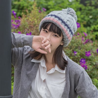 Γυναικείο χειμερινό καπέλο πλεκτό