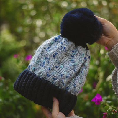 Γυναικείο χειμερινό καπέλο πλεκτό