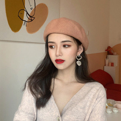 Retro stílusú női gyapjú svájcisapka