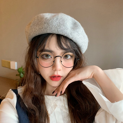 Retro stílusú női gyapjú svájcisapka