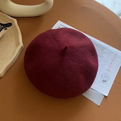 Retro stílusú női gyapjú svájcisapka