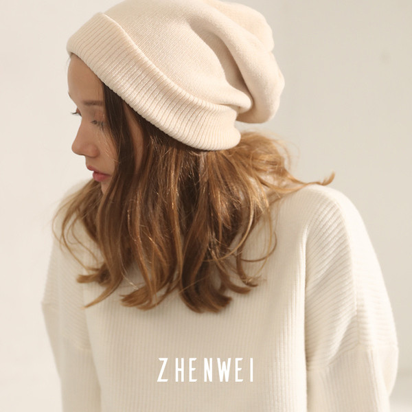 Kötött női sapka - egyszínű