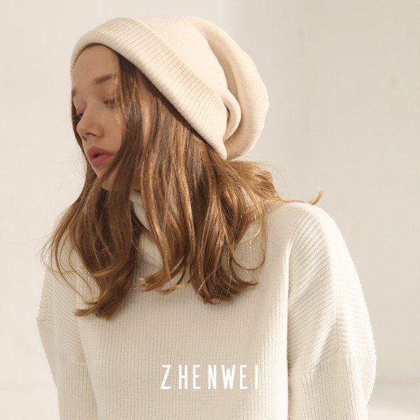 Kötött női sapka - egyszínű