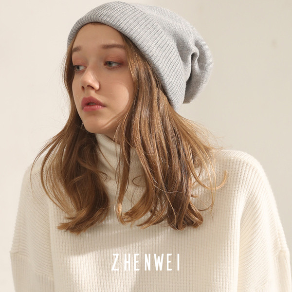 Kötött női sapka - egyszínű