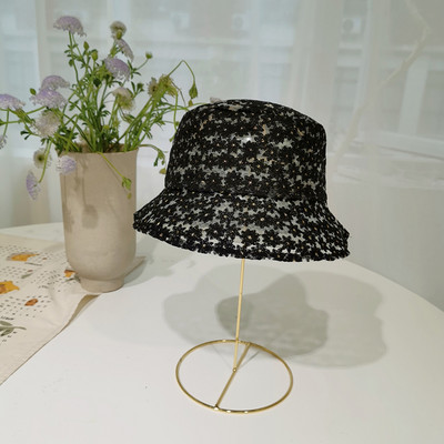 Καλοκαιρινό γυναικείο καπέλο με κρόσσια και δαντέλα