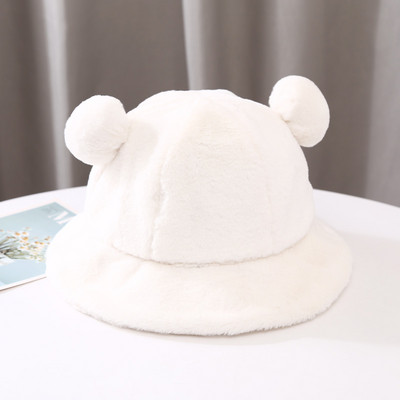 Plüss női sapka 3D elemekkel