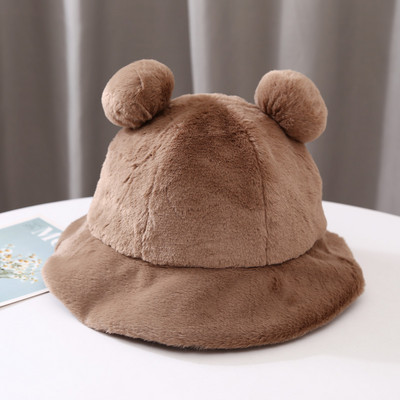 Plüss női sapka 3D elemekkel