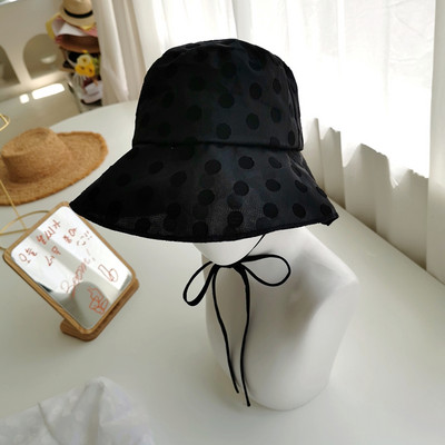 Γυναικείο καλοκαιρινό καπέλο με πουά