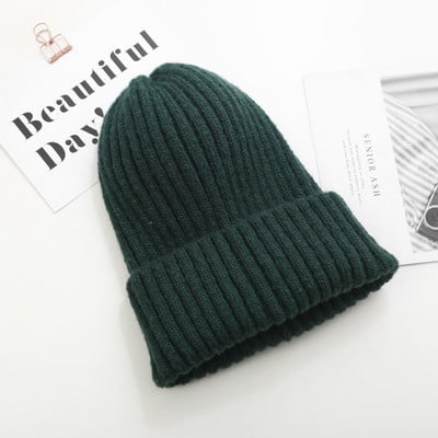 Kötött sapka sima mintás sok színben