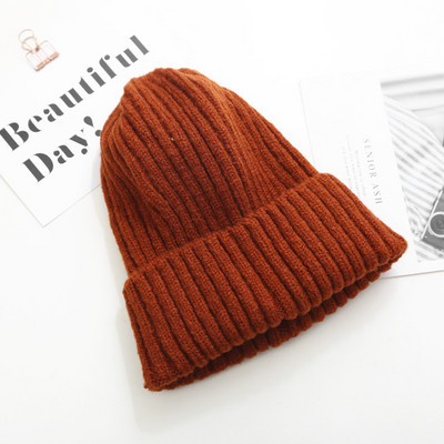 Kötött sapka sima mintás sok színben