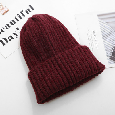 Kötött sapka sima mintás sok színben