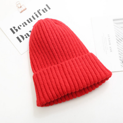 Kötött sapka sima mintás sok színben