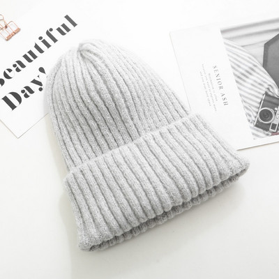 Kötött sapka sima mintás sok színben