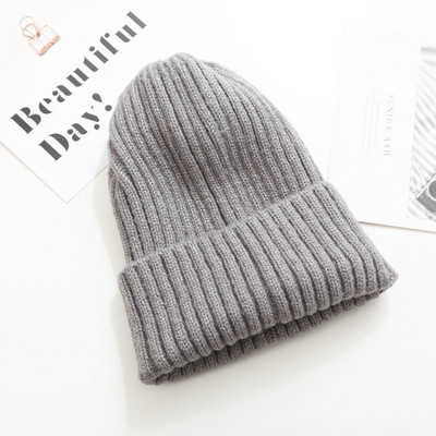 Kötött sapka sima mintás sok színben