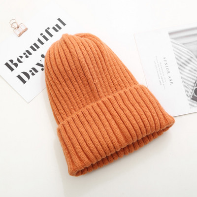 Kötött sapka sima mintás sok színben