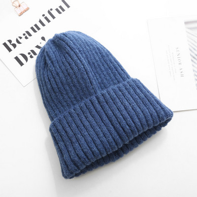 Kötött sapka sima mintás sok színben