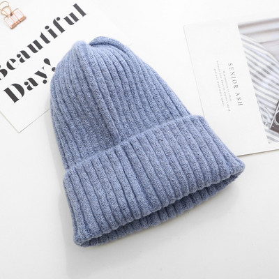 Kötött sapka sima mintás sok színben