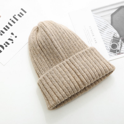 Kötött sapka sima mintás sok színben