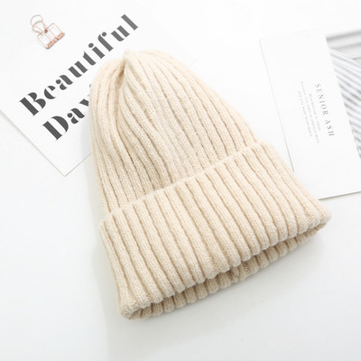 Kötött sapka sima mintás sok színben